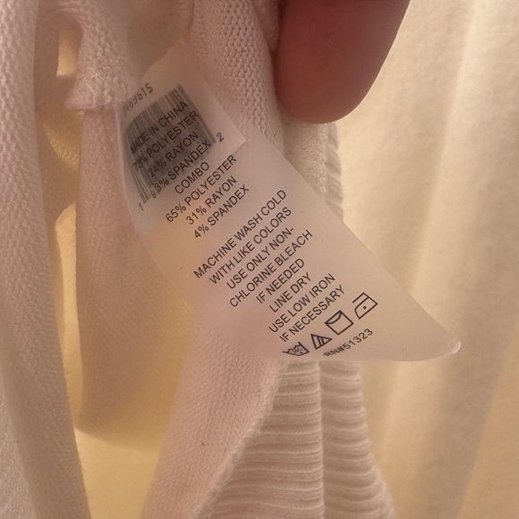 Vince Camuto White Relaxed 3/4 Sleeve Tunic - Picture 6 of 6